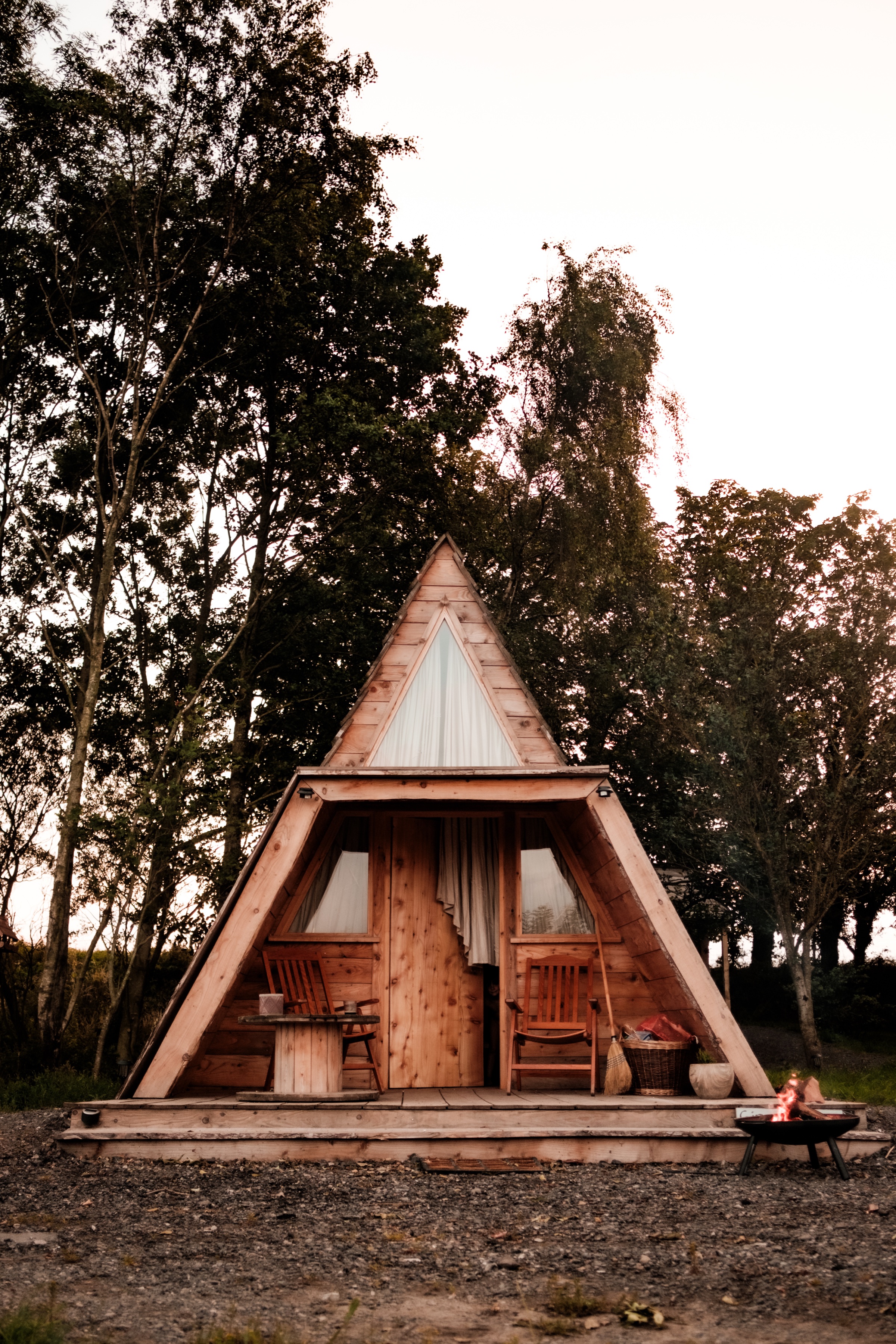 Ginger Hut, one of the two wooden cabins at Patty’s Barn